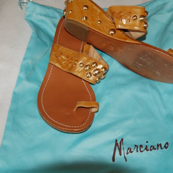 Marciano Callista Leather Wedge Sandals - Picture 2 of 4